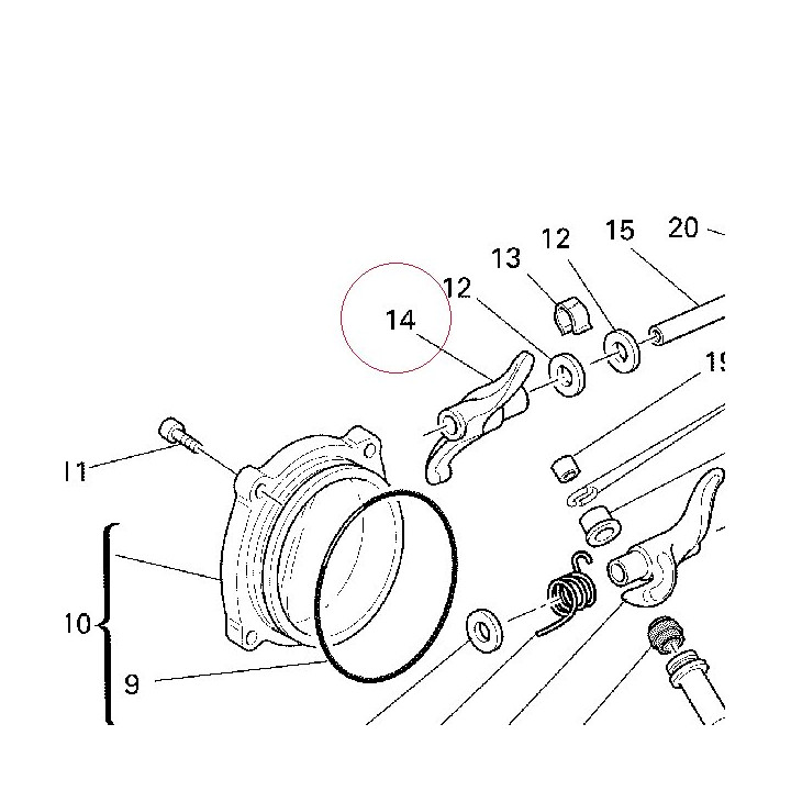 Open. rocker arm 20810124A