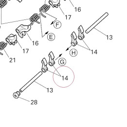 Open. rocker arm 20810262B