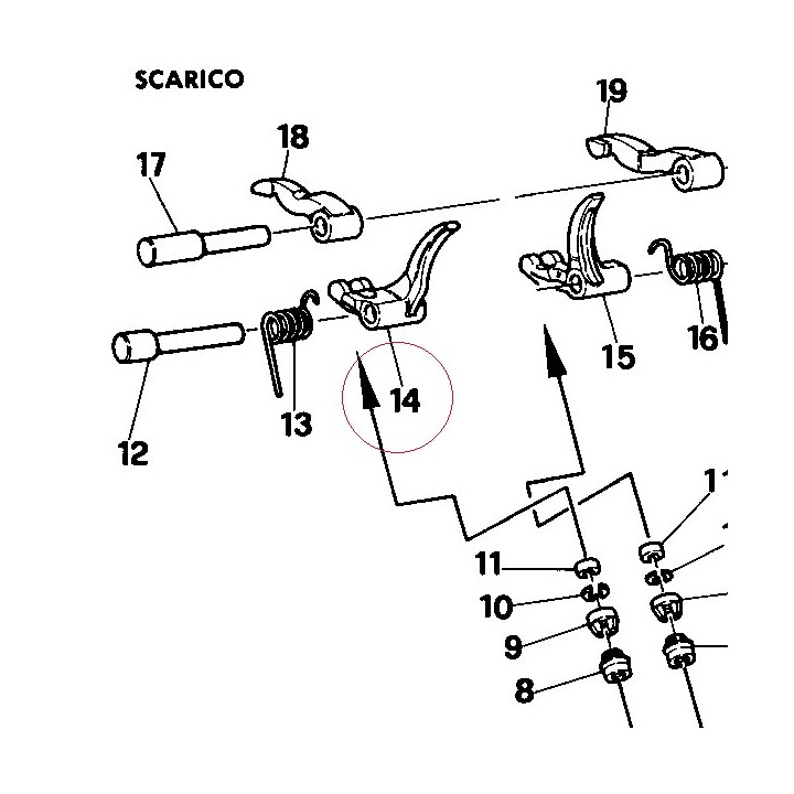 Close rocker arm 20910021A