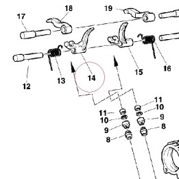 Closing rocker arm left 20910024A