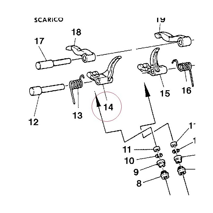 Close rocker arm 20910043A