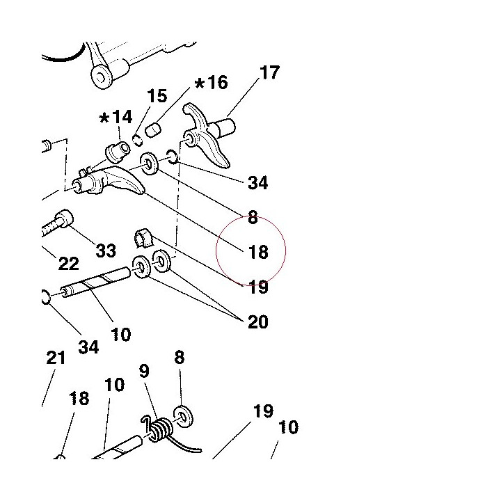Close rocker arm 20910171A