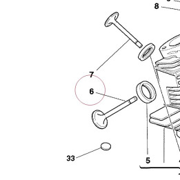 Intake valve 21010035A