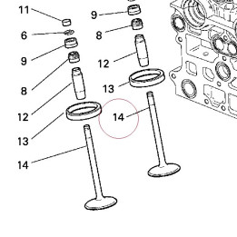 Intake valve 21010461A