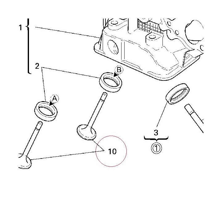 Intake valve 21010471B