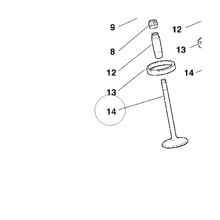 Intake valve 21010491A
