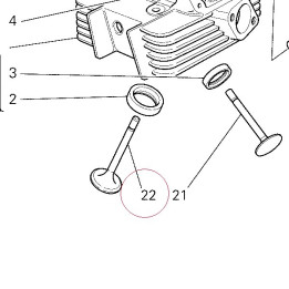 Intake valve 21010561A