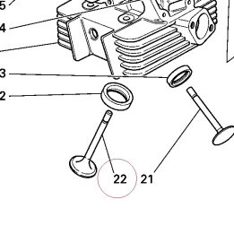 Intake valve 21010701A