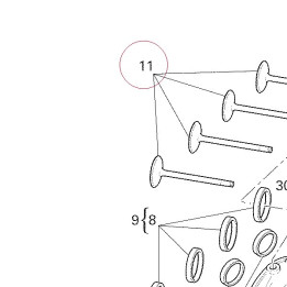 Intake valve 21010711A