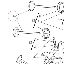 Intake valve 21010721A