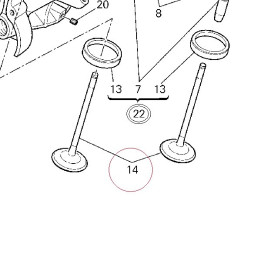 Intake valve 21010741C