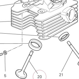 Intake valve 21010752B