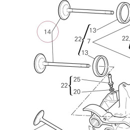 Intake valve 21010781A
