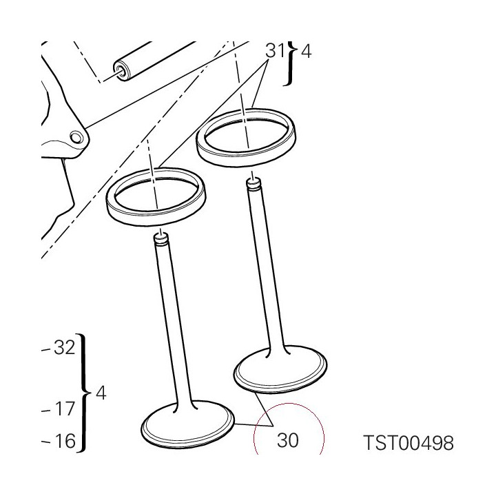 Intake valve 21010811D