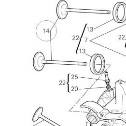 Intake valve 21010841A