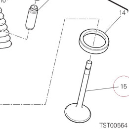Intake valve 21011071A