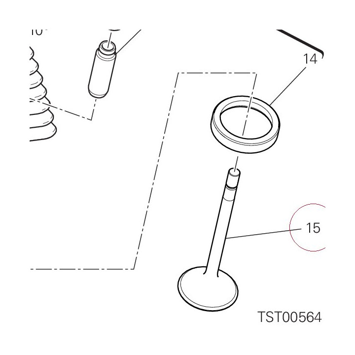 Intake valve 21011071A