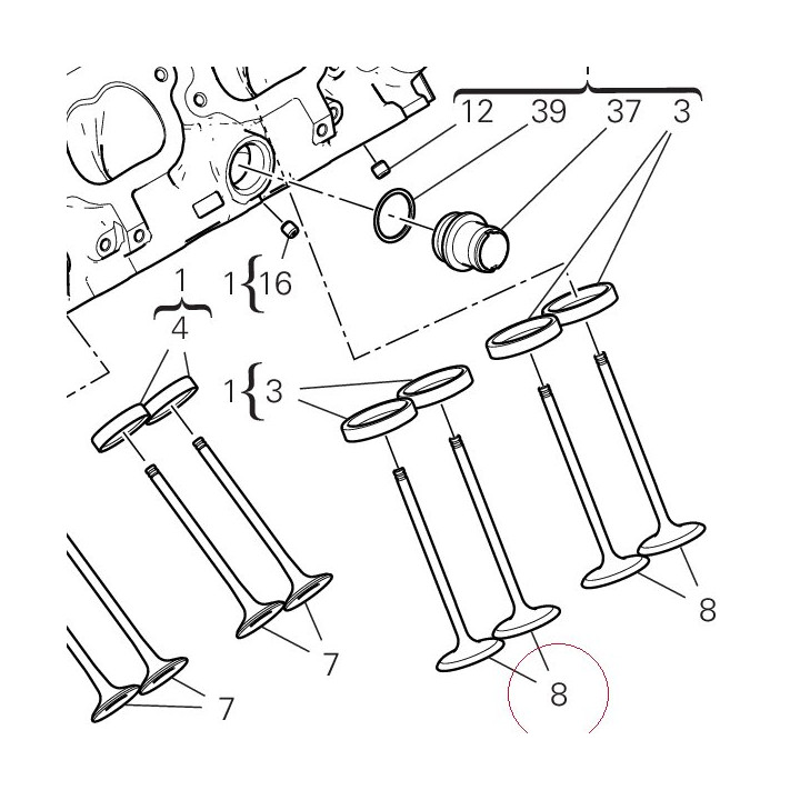 Intake valve 21011193A