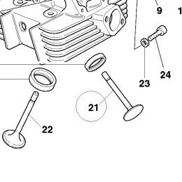 Exhaust valve 21110034A