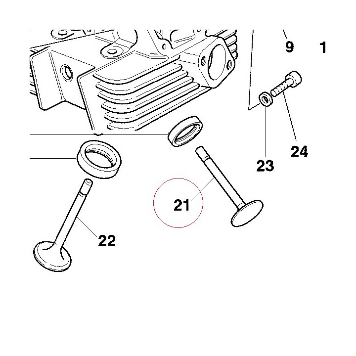 Exhaust valve 21110034A