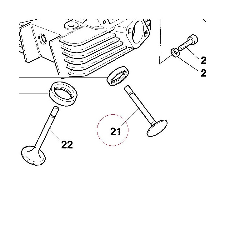 Exhaust valve 21110152A