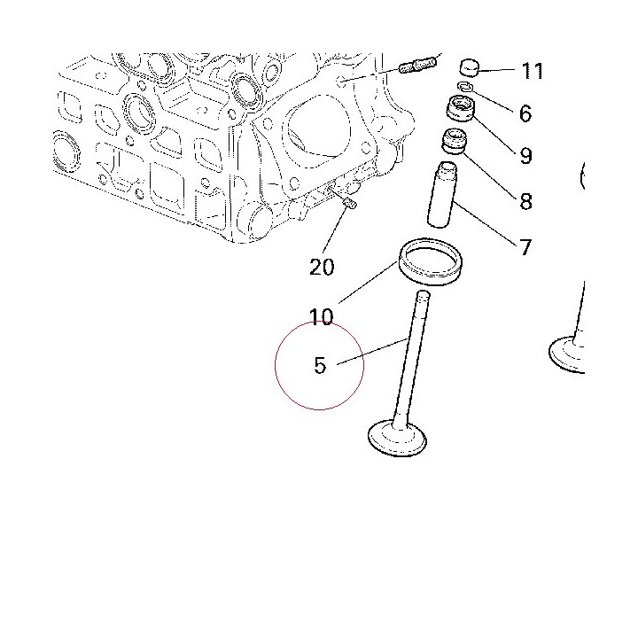 Exhaust valve 21110311A