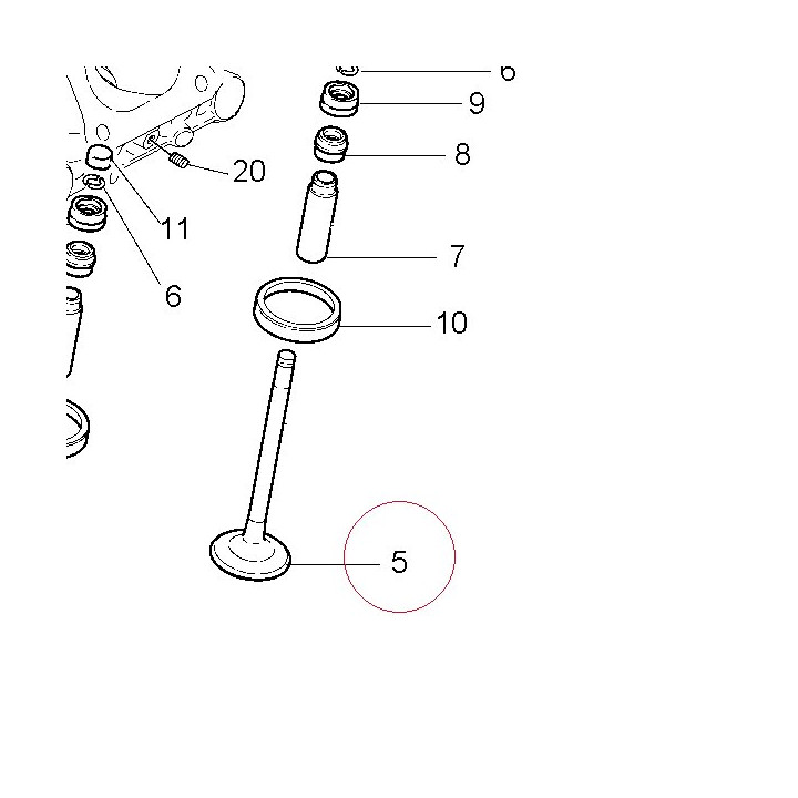 Exhaust valve 21110312A