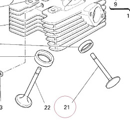 Exhaust valve 21110401A