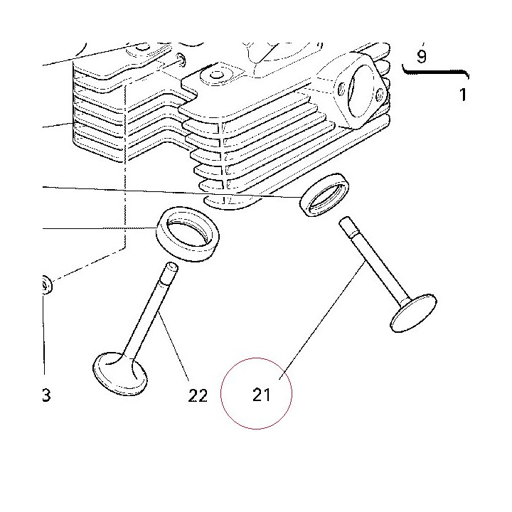 Exhaust valve 21110401A