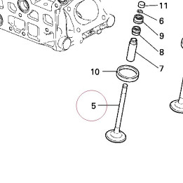 Exhaust valve 21110421A