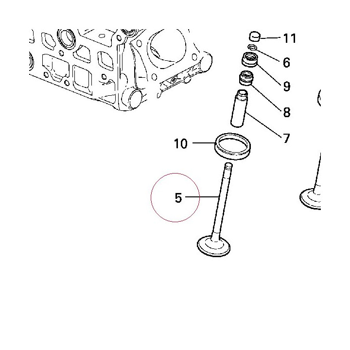 Exhaust valve 21110421A