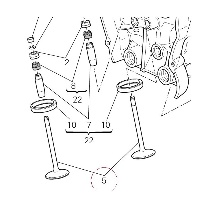 Exhaust valve 21110701B