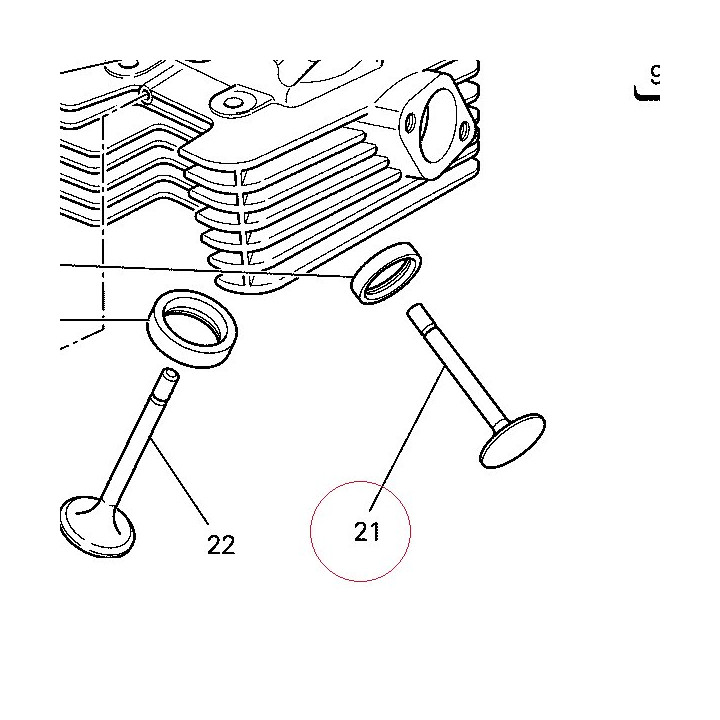 Exhaust valve 21110752B