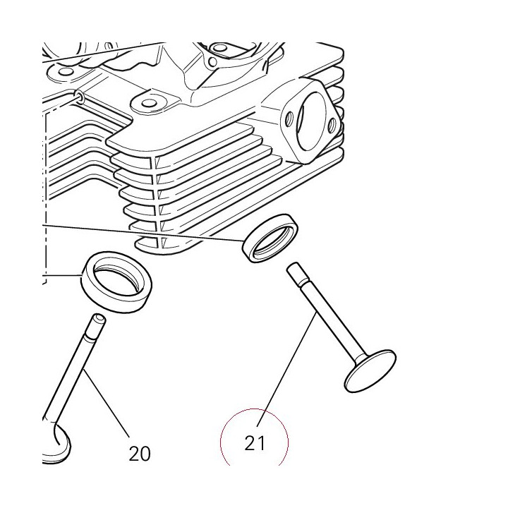 Exhaust valve 21110752C