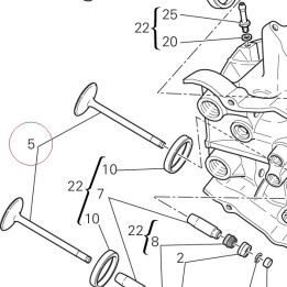Exhaust valve 21110771B