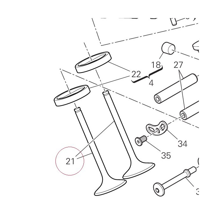 Exhaust valve 21111101A