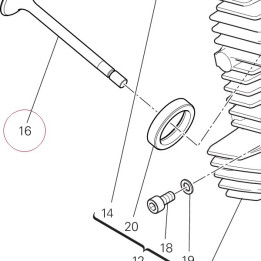 Exhaust valve 21111121B