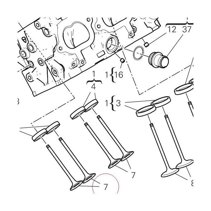 Exhaust valve 21111201A