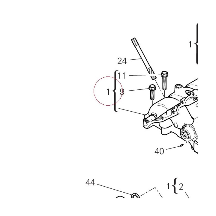 Complete half-crankcases pair 22513346C