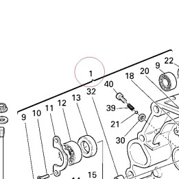 Complete half-crankcases pair 22521531A