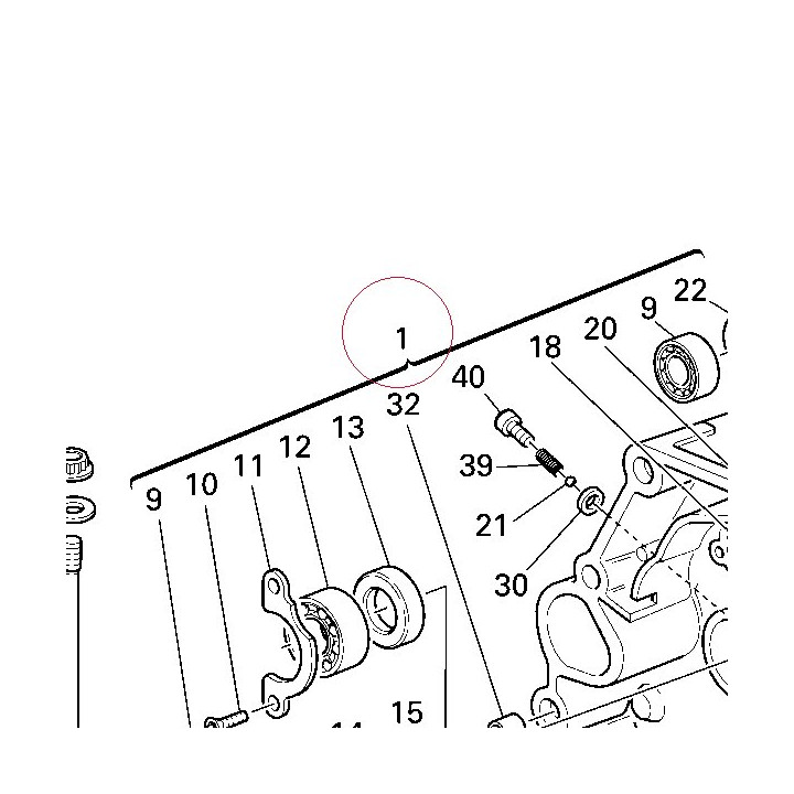 Complete half-crankcases pair 22521531A