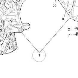 Crankcase 22521753B
