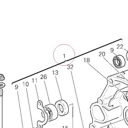 Complete half-crankcases pair 22521962A