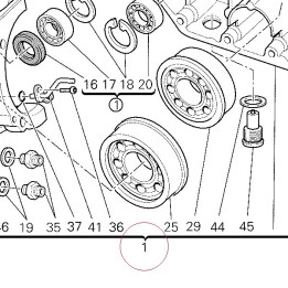 Complete half-crankcases pair 22522282B