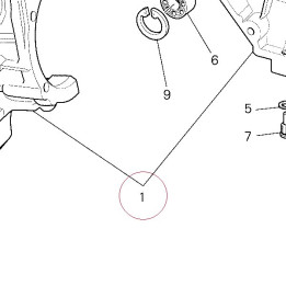 Complete half-crankcases pair 22522313A