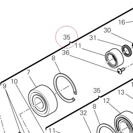 Complete half-crankcases pair 22522607B