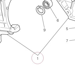 Complete half-crankcases pair 22522621D