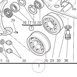 Complete half-crankcases pair 22522642D
