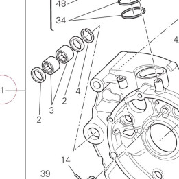 Complete half-crankcases pair 22522731A