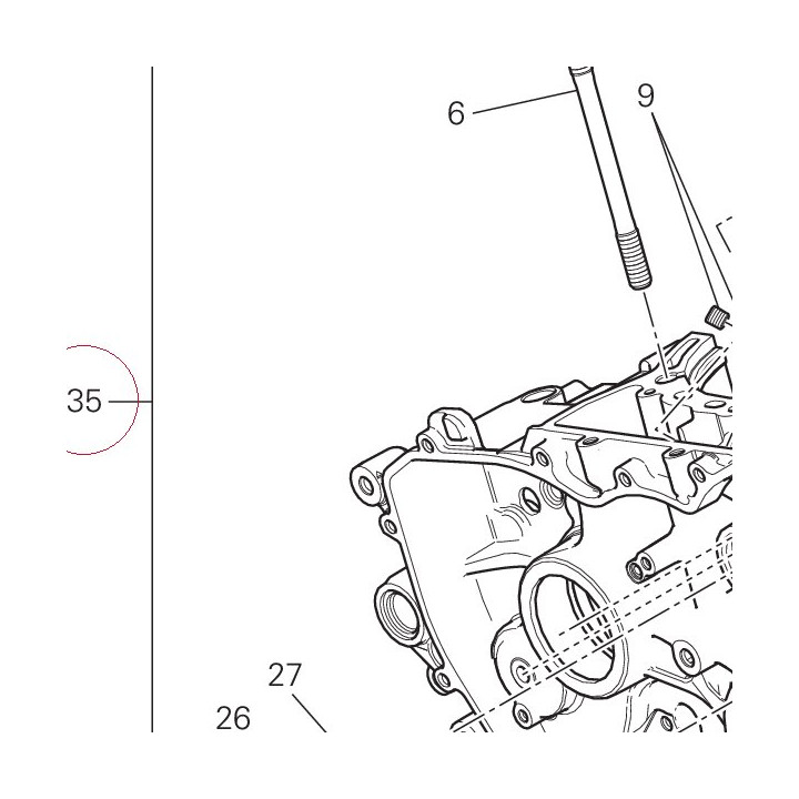 Complete half-crankcases pair 22522961C
